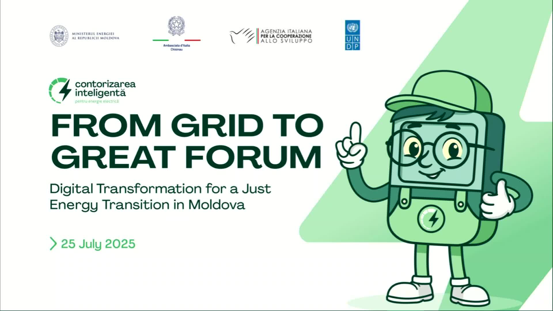 Forum „From Grid to Great – Digital Transformation for a Just Energy Transition in Moldova”