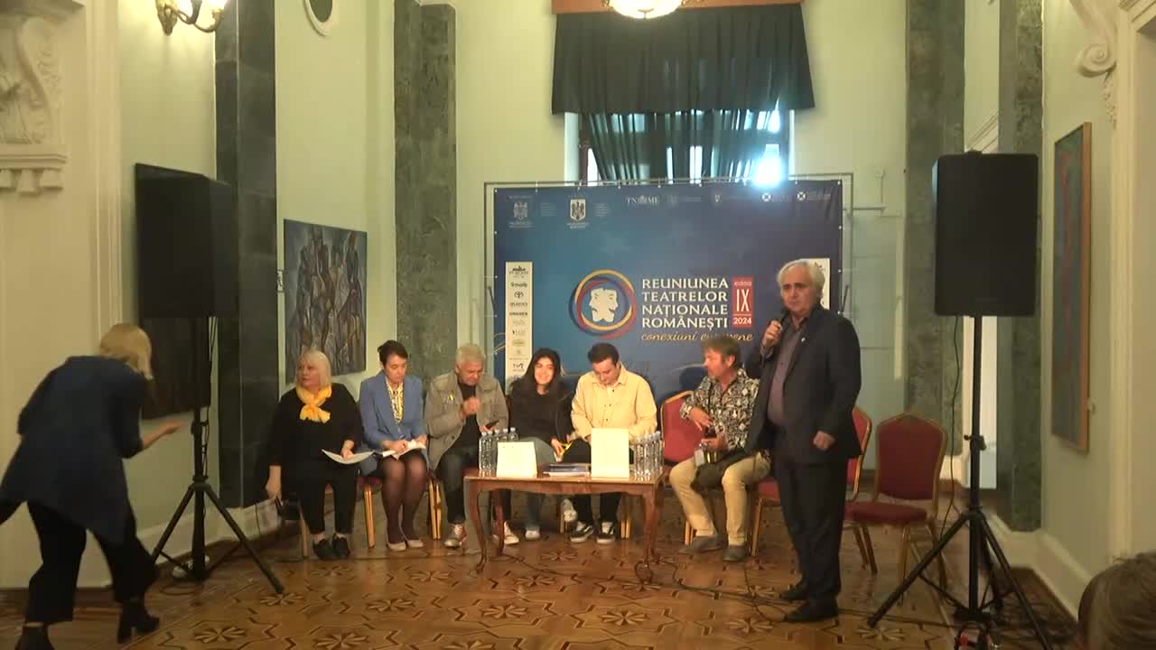 Conferință de presă organizată cu ocazia prezenței trupei Teatrului Național Academic Dramatic „Ivan Franko” din Kyiv, invitat de onoare, în cadrul Reuniunii Teatrelor Naționale Românești ediția a IX-a