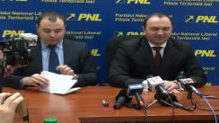 Conferință de presă susținută de președintele PNL Iași, Cristian Adomniței, și candidatul pentru europarlamentare, Andrei Muraru