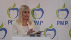 Conferință de presă susținută de deputatul și membrul PMP, Elena Udrea