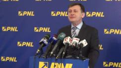 Conferință de presă susținută de președintele Partidului Național Liberal, Crin Antonescu