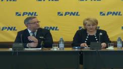 Conferință de presă susținută de deputații PNL