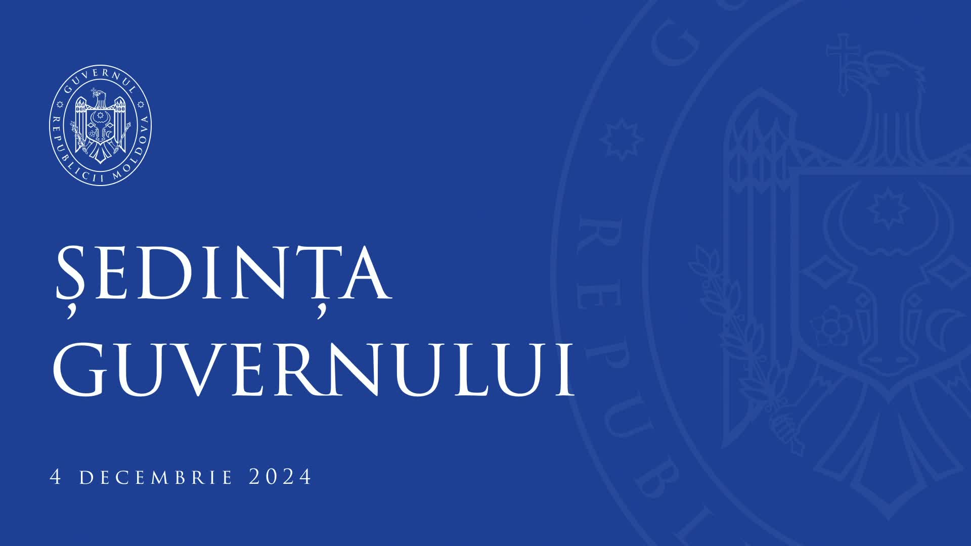 Ședința Guvernului Republicii Moldova din 4 decembrie 2024