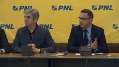 Conferință de presă susținută de coordonatorul PNL București, Eugen Nicolăescu, președintele PNL Sector 3, Florin Alexe, vicepreședinții PNL Sector 3, Cristi Tudorache, Virgil Dracea și Dan Marinescu