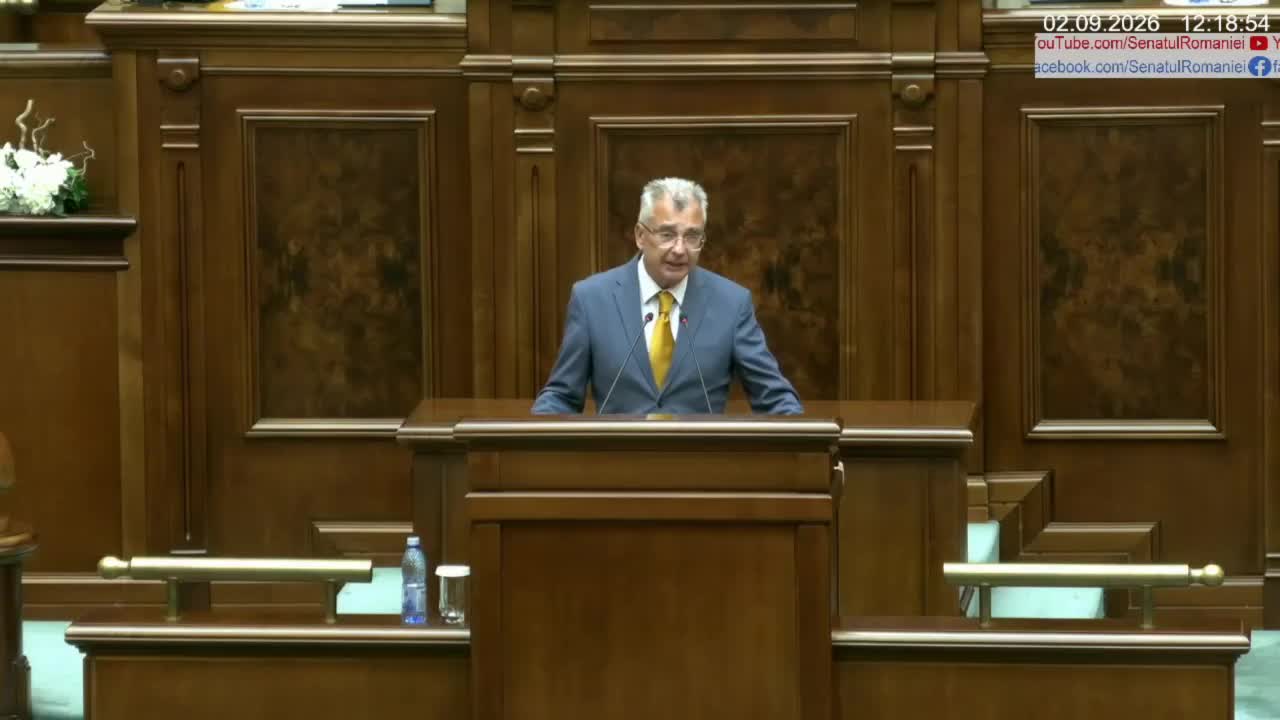 Ședința în plen a Senatului României din 2 septembrie 2026