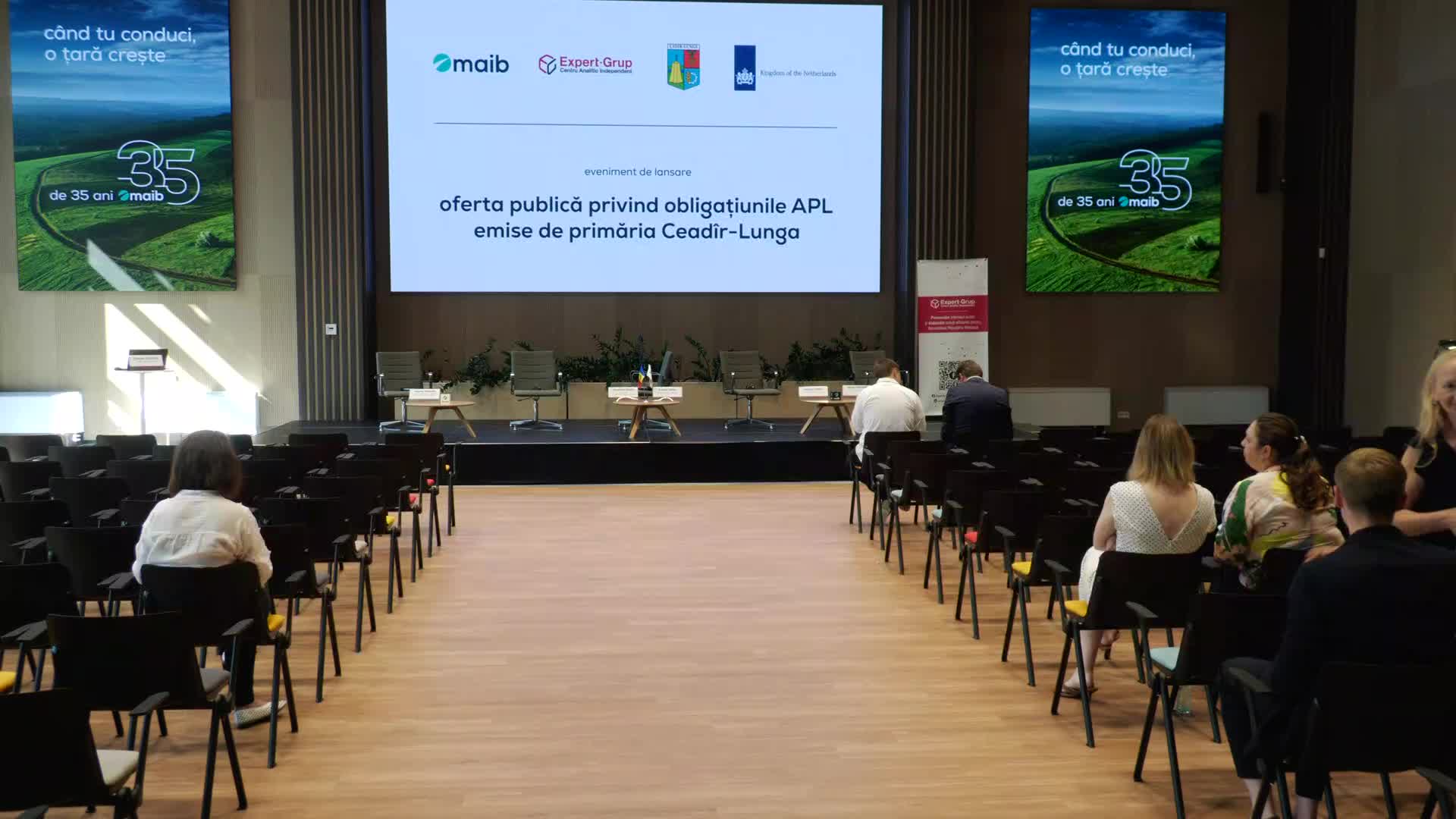 Evenimentul de lansare a Ofertei publice privind obligațiunile municipale emise de primăria Ceadîr-Lunga