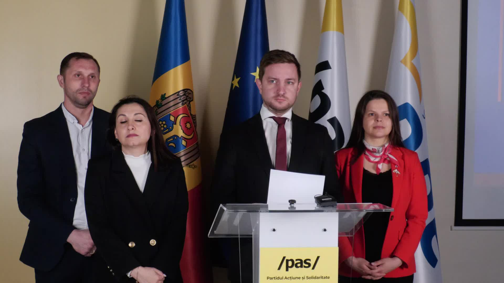 Conferință de presă organizată de fracțiunea PAS din Consiliul Municipal Chișinău