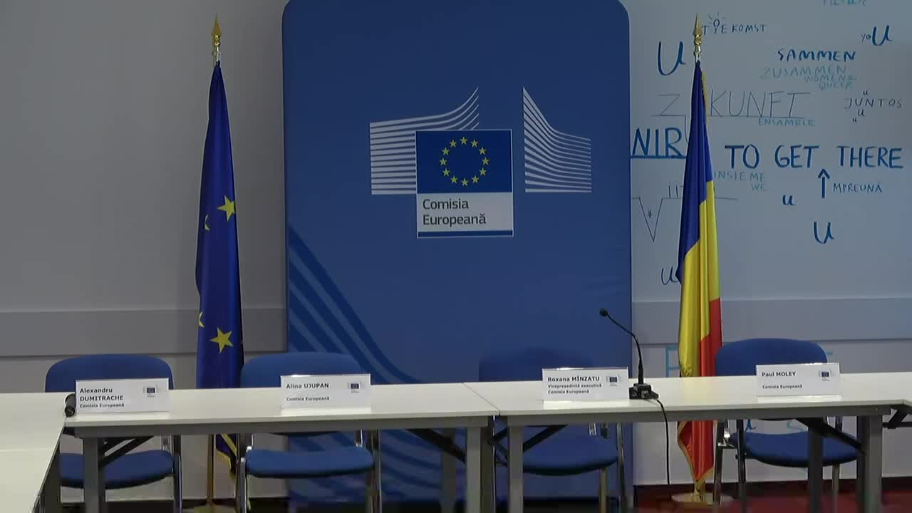 Briefing de presă organizat de vicepreședinta executivă a Comisiei Europene în România, responsabilă pentru drepturile sociale, Roxana Mînzatu