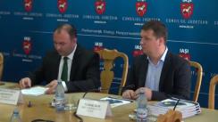 Conferință de presă susținută de Cristian Adomniței, președintele Consiliului Județean Iași și Tudor Jijie, directorul Asociației Euroregiunea Siret-Prut-Nistru 