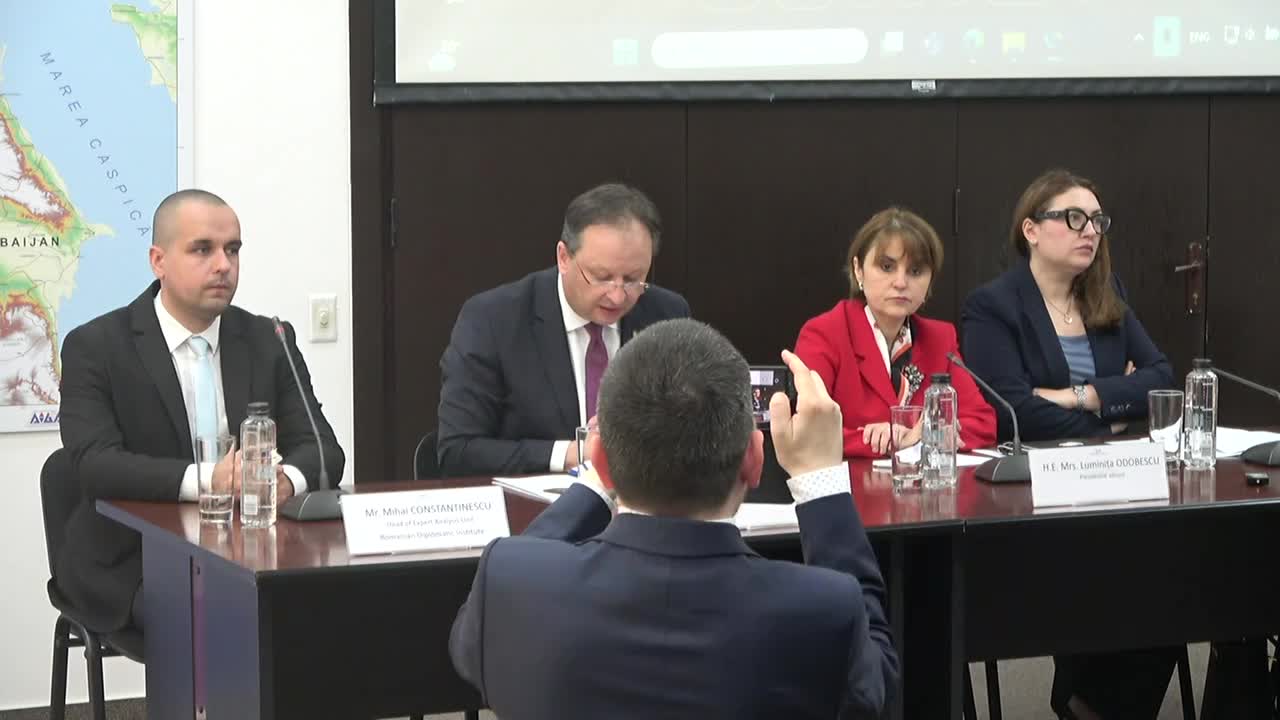 Conferință organizată de Institutul Diplomatic Român în parteneriat cu Ambasada Ucrainei și Ambasada Canadei în România pe tema „Kidnapped by War: The Return of Ukrainian Children”