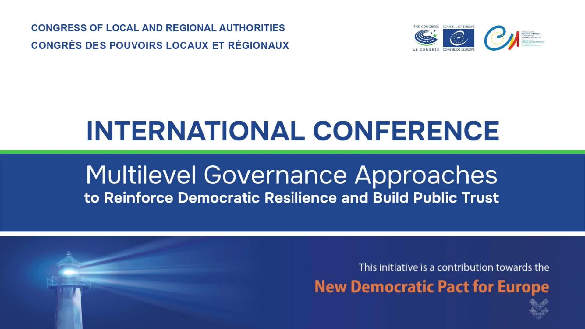 International Conference „Multilevel Governance Approaches to Reinforce Democratic Resilience and Build Public Trust”