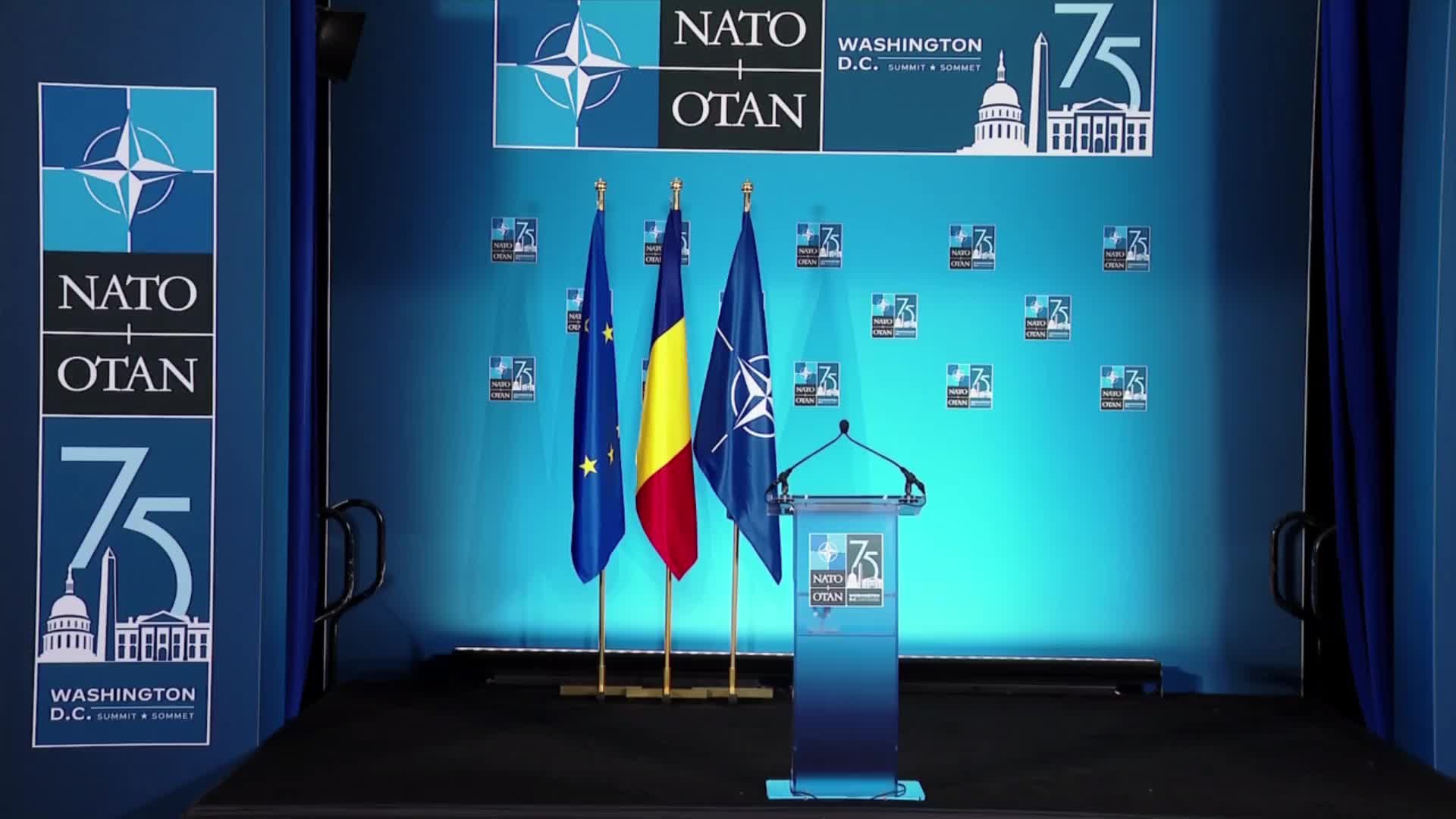 Declarație de presă susținută de Președintele României, Klaus Iohannis în marja participării la Summitul NATO de la Washington, D.C., Statele Unite ale Americii