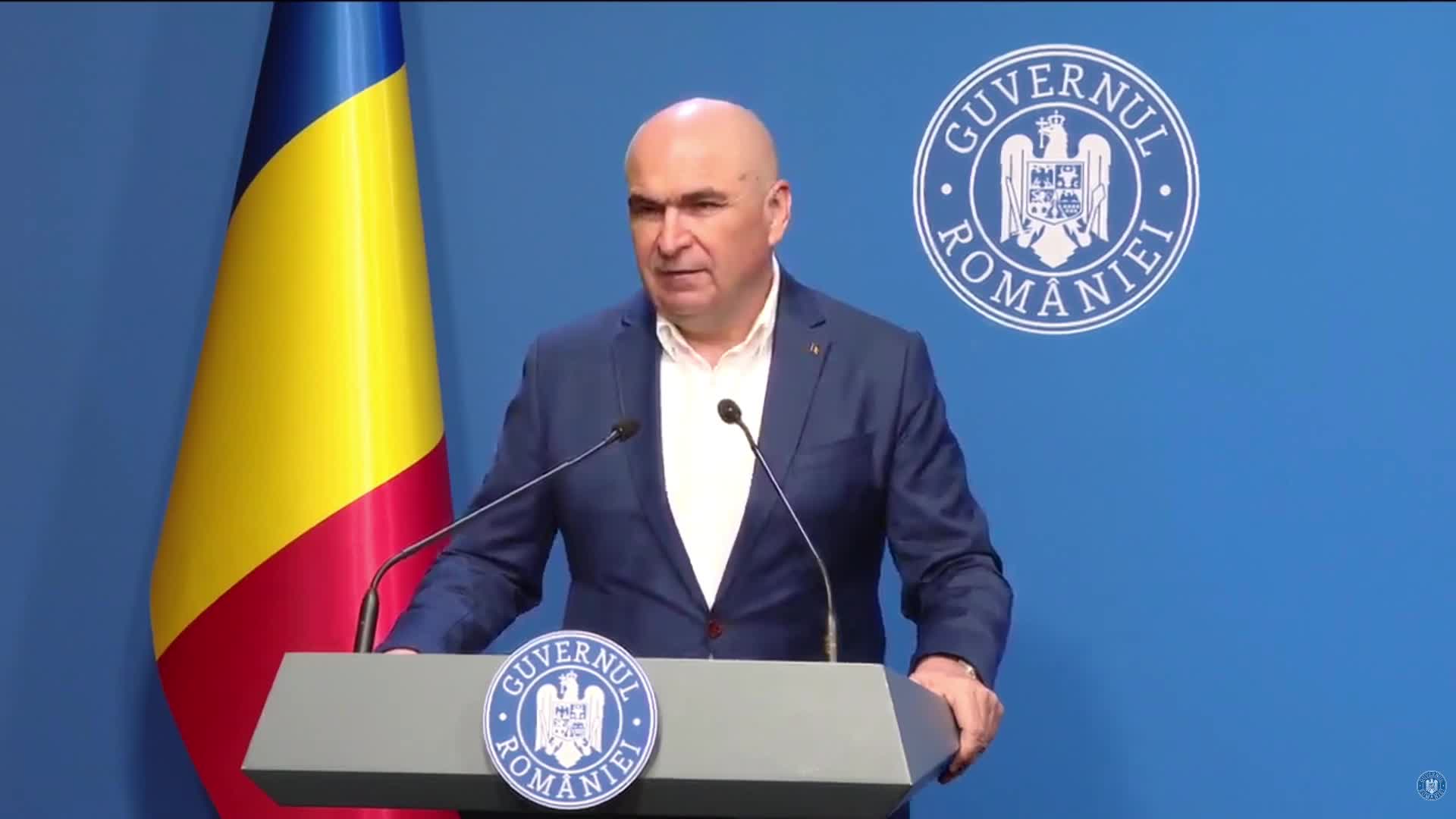 Conferință de presă susținută de prim-ministrul României, Ilie Bolojan