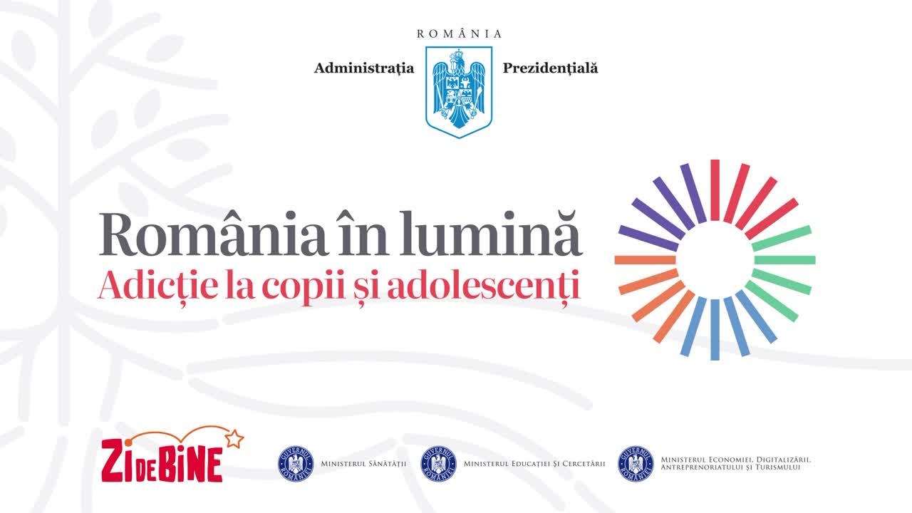 Masă rotundă găzduită de Administrația Prezidențială în cadrul proiectului „România în Lumină” cu tema „Adicțiile la copii și adolescenți”