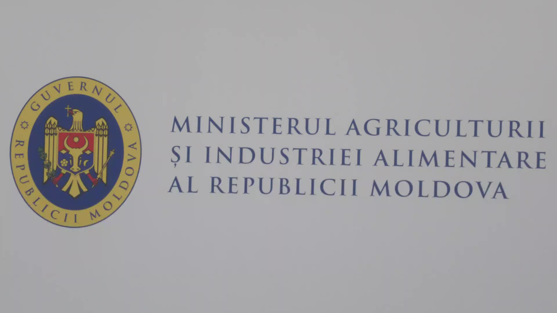 Briefing de presă susținut de ministrul agriculturii și industriei alimentare, Vladimir Bolea