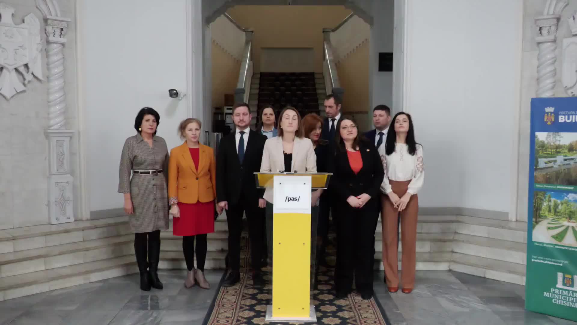 Briefing de presă organizat de Fracțiunea PAS din Consiliul Municipal Chișinău