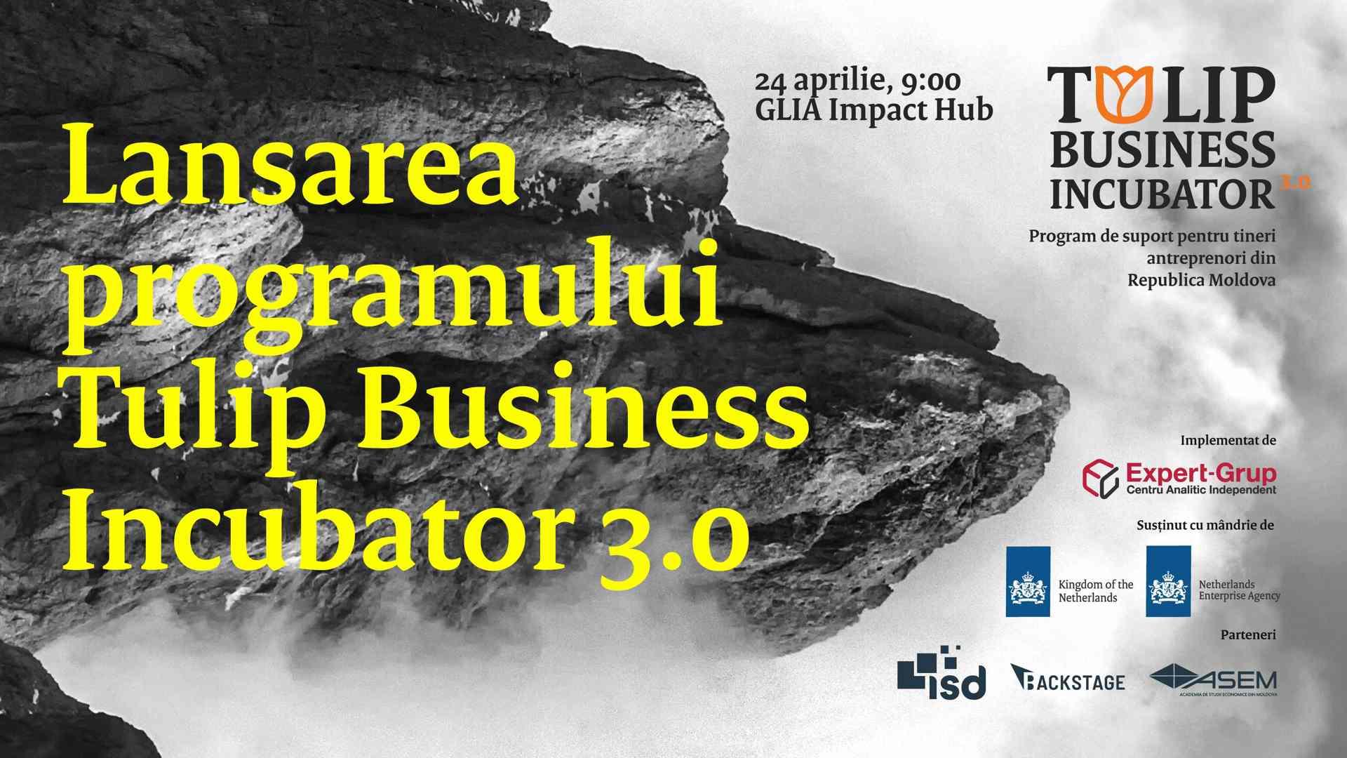 Evenimentul de lansare „Tulip Business Incubator 3.0”