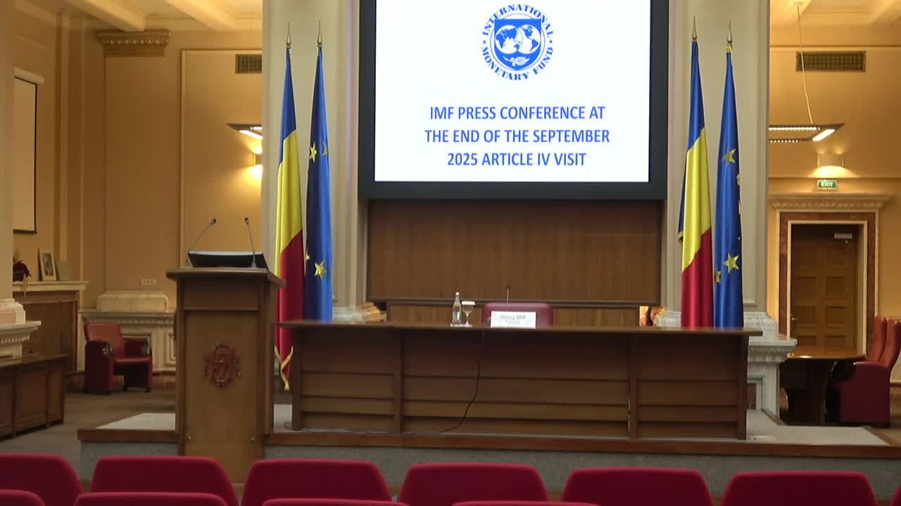 Conferință de presă susținută de șeful Misiunii FMI pentru România, Joong Shik Kang