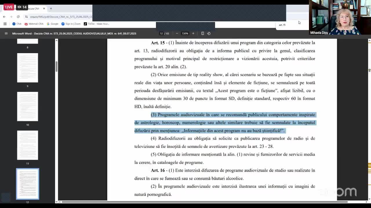 Ședința Consiliului Național al Audiovizualului din 22 iulie 2025