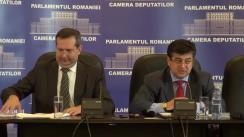 Conferință de presă susținută de deputații Theodor Nicolescu și Tinel Gheorghe cu tema „Contestarea la Curtea Constituțională a hotărârilor privind numirile din Consiliul Societăți Române de Radiodifuziune, Curții de Conturi și Autorității de Supraveghere Financiară”
