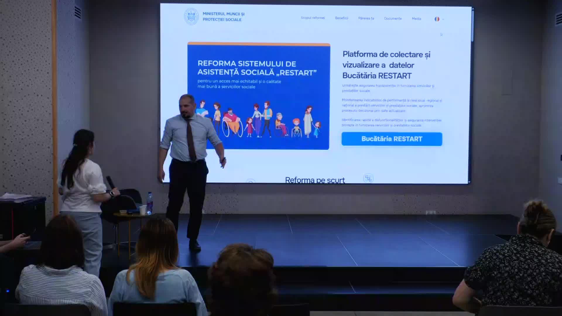 Club de presă „Rezultate RESTART: 1.5 ani de reformă, reușite și provocări. Lansarea Bucătăriei RESTART – platforma de date în timp real despre sistemul de asistență socială”
