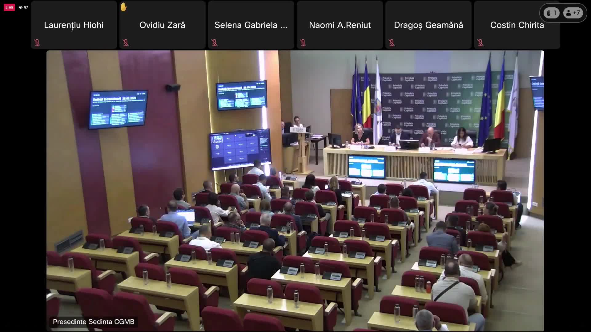 Ședința extraordinară a Consiliului General al Municipiului București din 28 august 2026