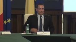 Conferință de presă susținută de prim-ministrul României, Victor Ponta, după întâlnirea cu reprezentanții Coaliției pentru Dezvoltarea României