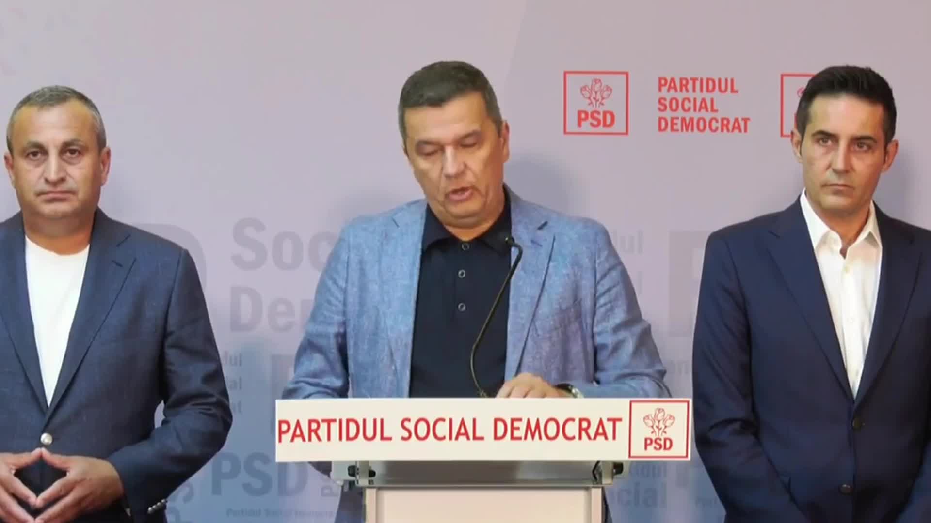Conferință de presă susținută de liderii PSD, după ședinţa Consiliului Politic Naţional al Partidului Social Democrat