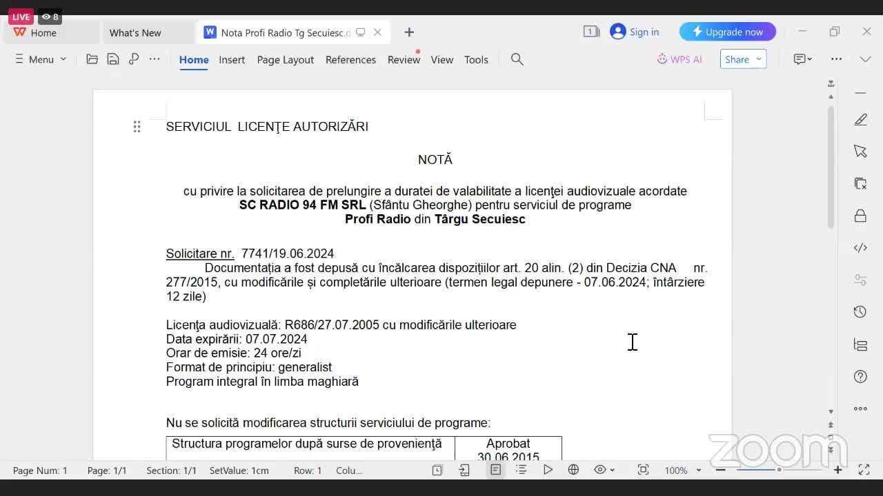 Ședința Consiliului Național al Audiovizualului din 2 iulie 2024