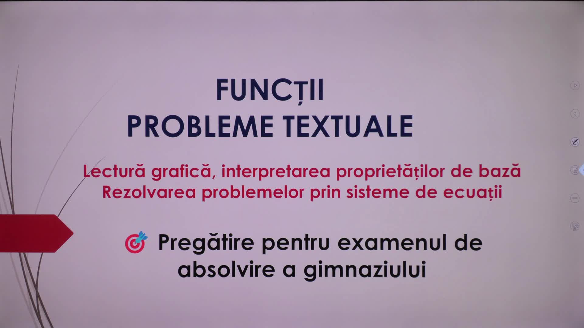 Lecție online de matematică pentru elevii de clasa a IX-a, cu Ana Costaș, conferențiară universitară