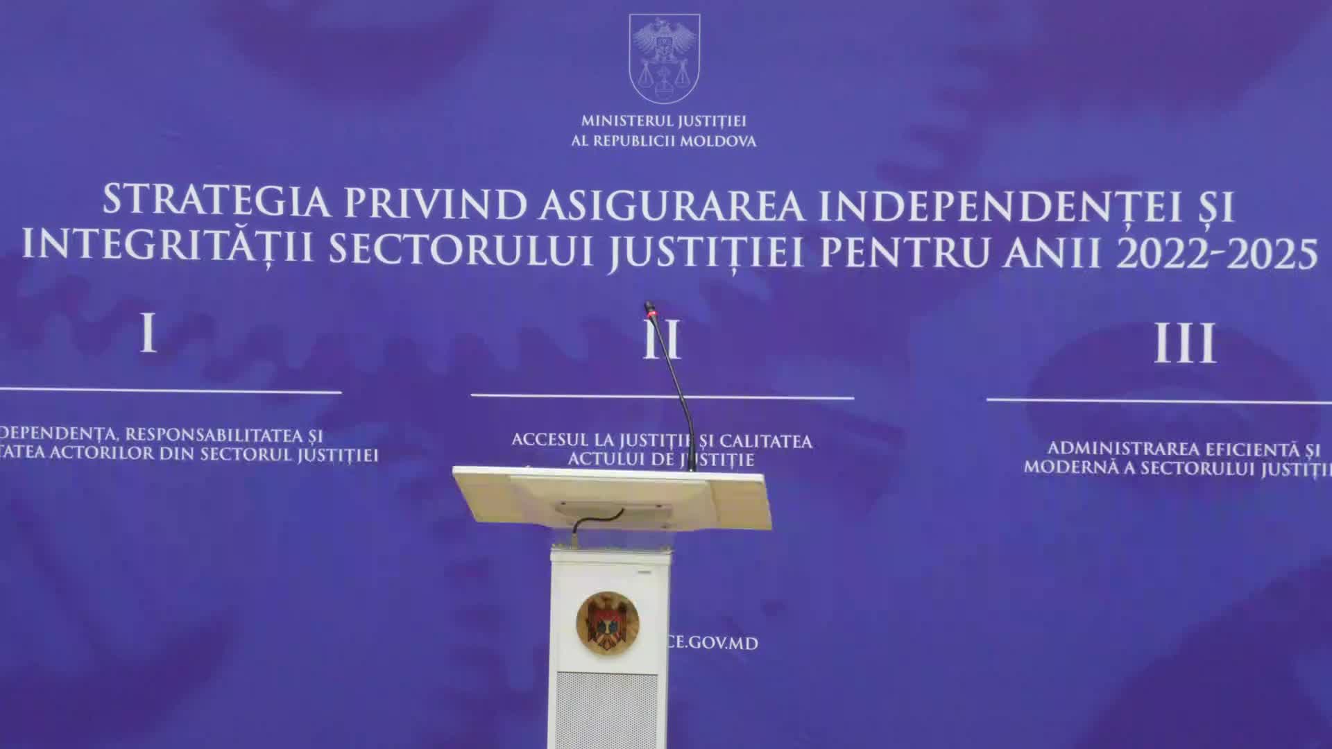 Conferință de presă susținută de ministra Justiției a Republicii Moldova, Veronica Mihailov-Moraru, privind principalele realizări obținute în perioada mandatului pe care l-a exercitat