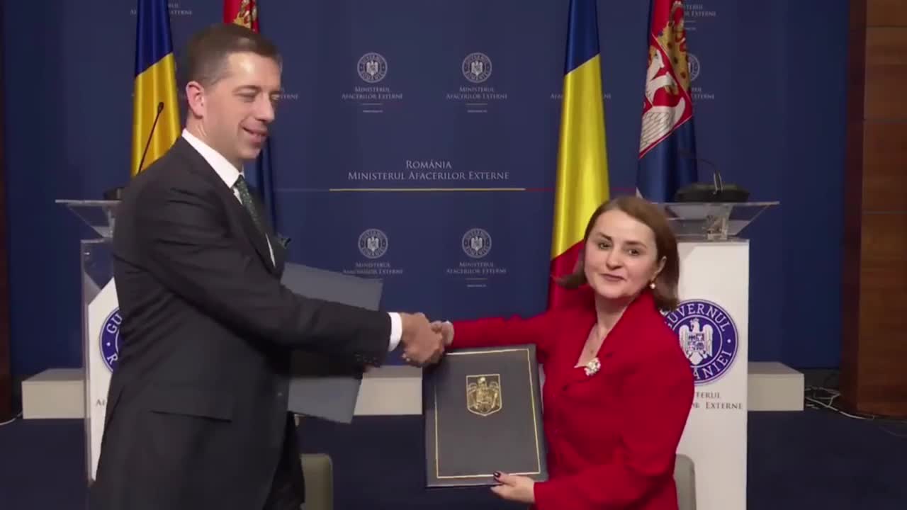 Declarații comune de presă susținute de ministrul Afacerilor Externe al României, Luminița Odobescu și ministrul Afacerilor Externe din Republica Serbia, Marko Đurić 