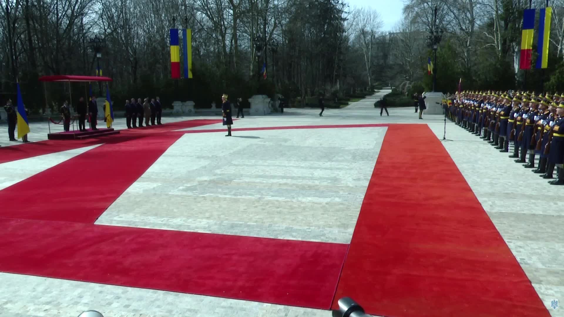 Primirea Președintelui Ucrainei, Volodymyr Zelenskyy, de către Președintele României, Nicușor Dan