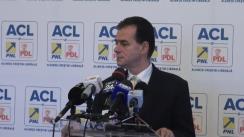 Conferință de presă susținută de vicepreședintele PNL, Ludovic Orban