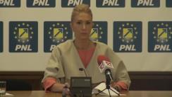 Conferință de presă susținută de vicepreședintele PNL, Raluca Țurcan