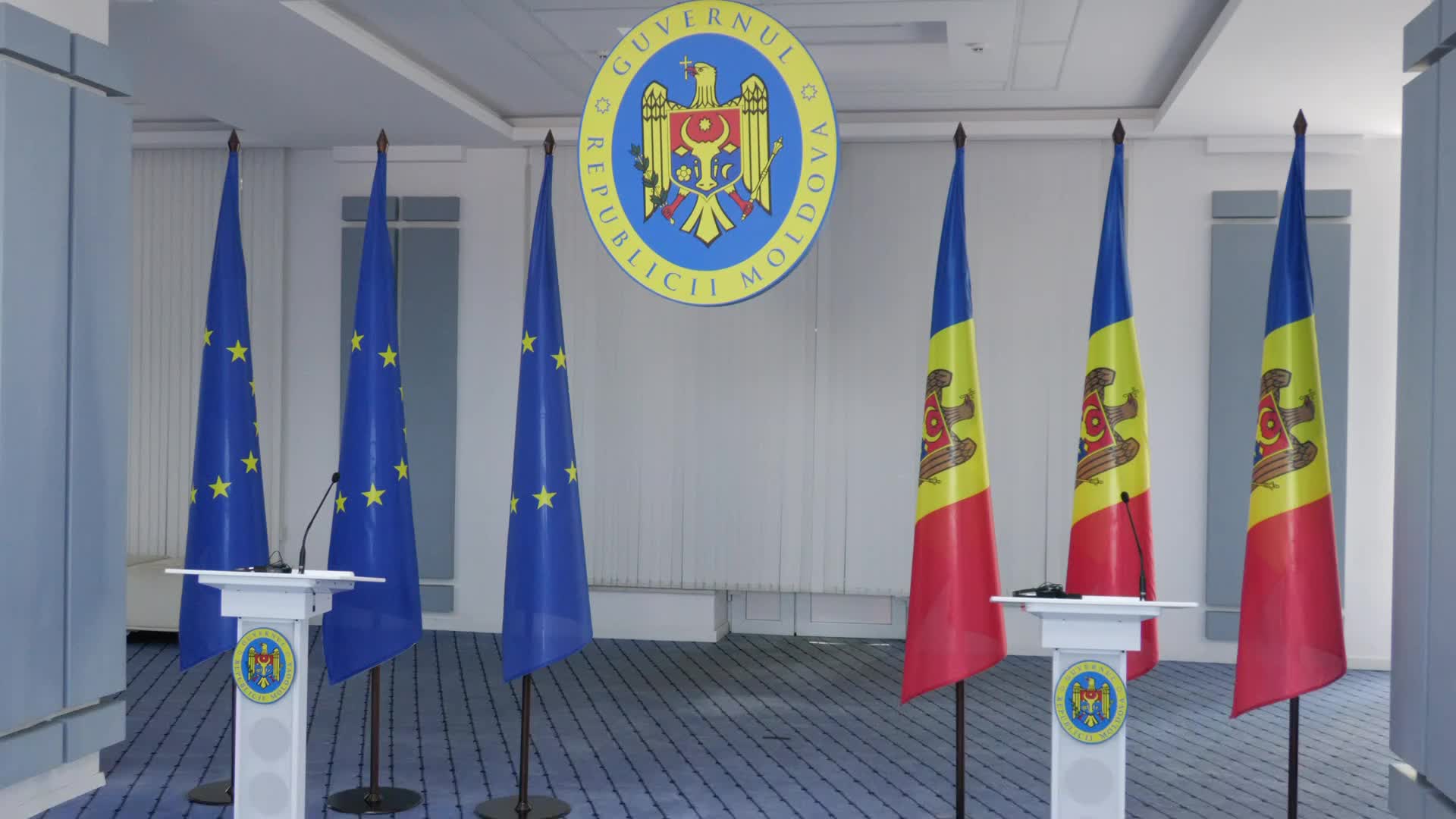 Conferință de presă susținută de ministrul Mediului al Republicii Moldova, Gheorghe Hajder, și Comisara Europeană pentru Mediu, Reziliența Apei și Economie Circulară Competitivă, Jessika Roswall