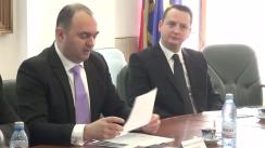 Conferința de presă privind recepția finală și darea în folosință a 6 autovehicule șenilate, la Consiliul Județean Iași