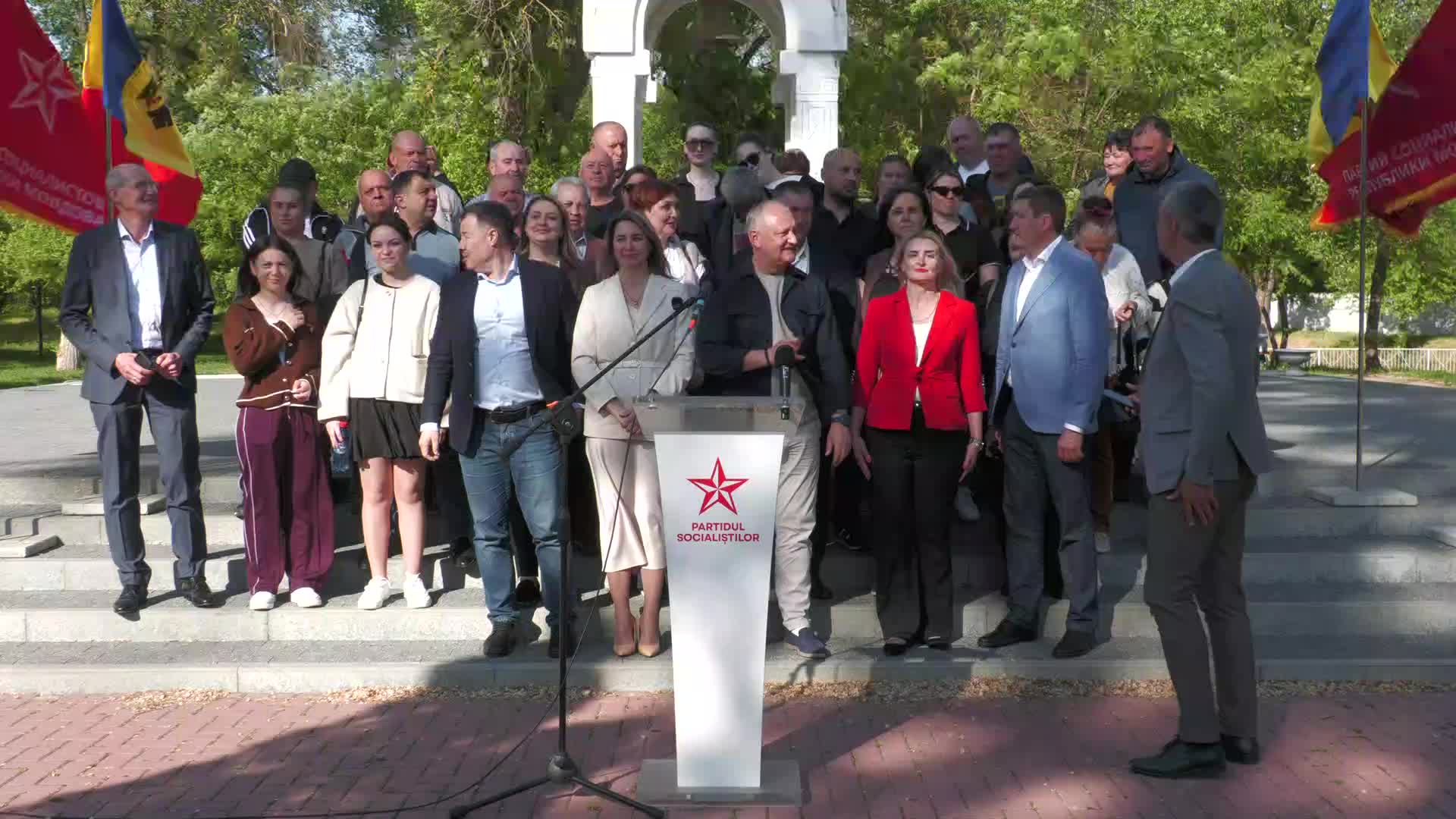 Briefing organizat de Partidul Socialiștilor din Republica Moldova de totalizare a campaniei electorale pentru alegerea primarului orașului Taraclia