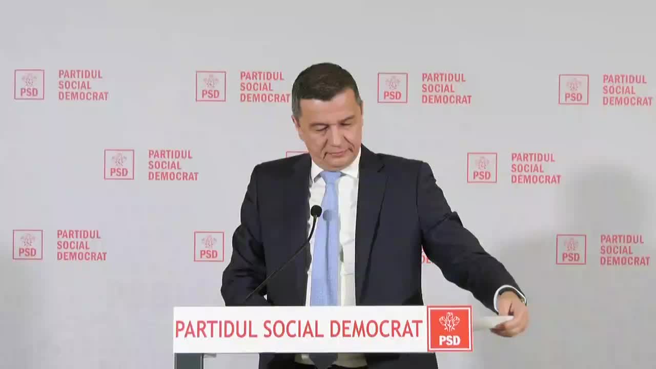 Conferință de presă susținută de președintele PSD, și președintele Camerei Deputaților, Sorin Grindeanu, după ședința Biroului Permanent Național al PSD