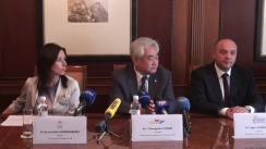 Conferință de presă organizată cu prilejul vizitei la Chișinău a președintelui Federației Internaționale de Taekwondo WTF, Chungwon Choue