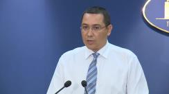 Declarație susținută de prim-ministrul României, Victor Ponta, privind majorarea salariilor personalului sanitar