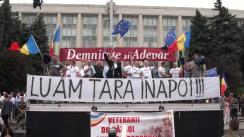 Mitingul de protest organizat de Platforma Civică „Demnitate și Adevăr”