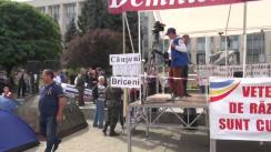 Conferință de presă susținută de protestatarii Platformei Civice „Demnitate și Adevăr”