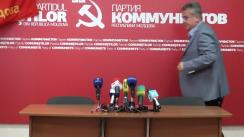 Briefing organizat de Partidul Comuniștilor din Republica Moldova