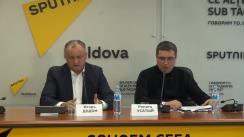 Conferință de presă susținută de președintele Partidului Socialiștilor din Republica Moldova, Igor Dodon, și președintele Partidului Nostru, Renato Usatîi