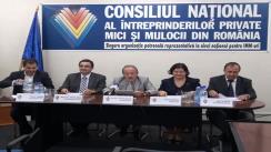 Conferință de presă a Consiliului Național al Întreprinderilor Private Mici și Mijlocii din România