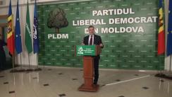 Briefing susținut de fracțiunea parlamentară a Partidului Liberal Democrat din Moldova