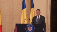 Declarație de presă a președintelui României, Klaus Iohannis