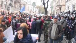 Mitingul de protest organizat de Platforma Civică „Demnitate și Adevăr” în fața ANRE