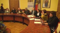 Conferința de presă organizată de Primăria municipiului Chișinău privind implementarea proiectului „Eficiența în sectorul public”